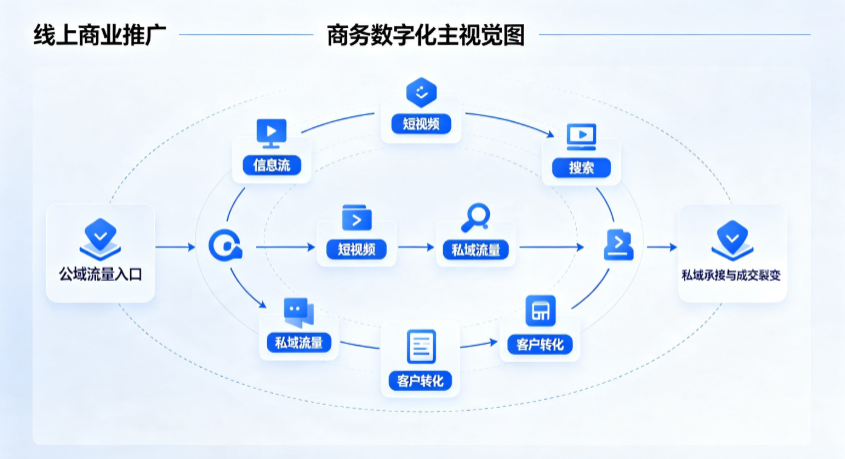 华容县线上商业推广怎么做？全域流量闭环搭建与低成本转化实战指南